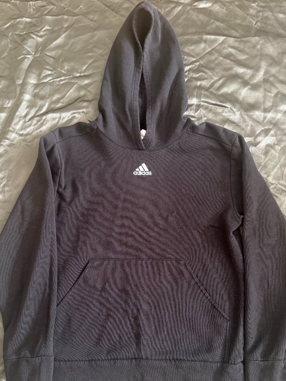 Adidas Black Hoodie Youth Large 14/16 Regular Fit